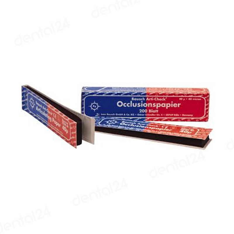 Articulating paper 40μm Straight Blue/Red